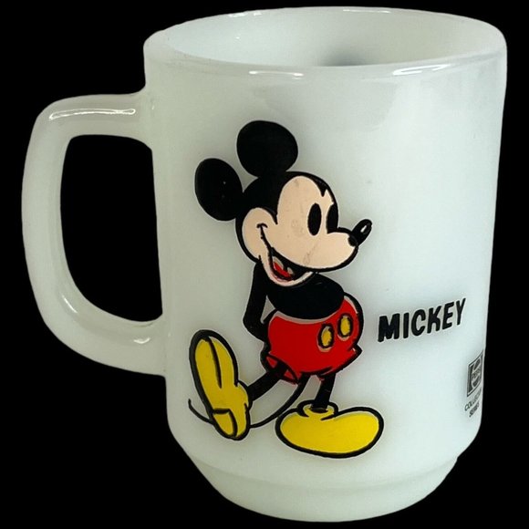 Mickey Mouse Milk Glass Mug Walt Disney PEPSI Collector Series Anchor Hocking - Picture 4 of 9